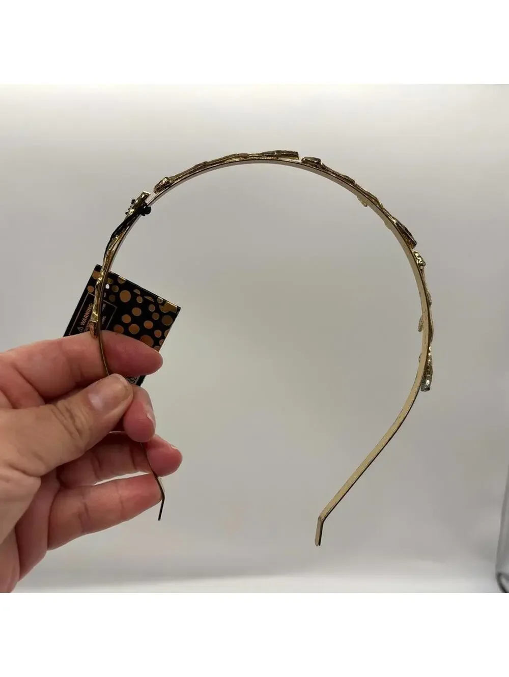 La ta da Gold Metal Headband Tree Twig Boho x3 NWT